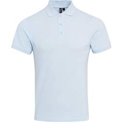 Premier Coolchecker Plus Pique Polo with CoolPlus Polo Shirt - Light Blue