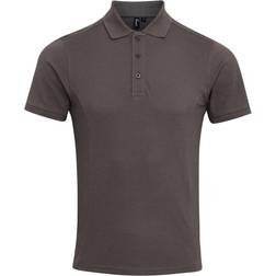 Premier Coolchecker Plus Pique Polo with CoolPlus Polo Shirt - Dark Grey