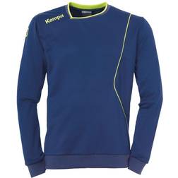 Kempa Curve Training Sweatshirt Men - Deep Blue/Fluo Yellow