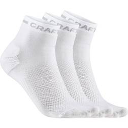 Craft Sportswear Core Dry Shaftless 3-pack Socks Men - White