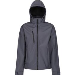 Regatta Venturer 3 Layer Printable Hooded Softshell Jacket - Seal Grey/Black