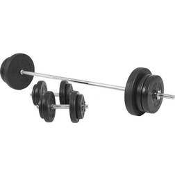 Gorilla Sports Vinyl Barbell Set 70kg