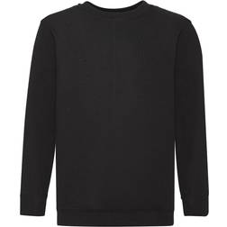 Fruit of the Loom Childrens Unisex Set In Sleeve Sweatshirt - Black (UTBC1366-19)