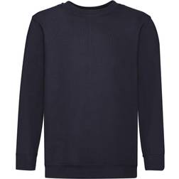 Fruit of the Loom Childrens Unisex Set In Sleeve Sweatshirt - Deep Navy (UTBC1366)