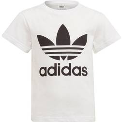 Adidas Kid's Adicolor Trefoil T-Shirt - White/Black (H25246)