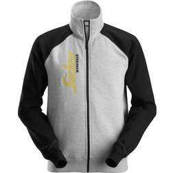 Snickers Workwear Logo Full Zip Jacket - Grey Melange/Black