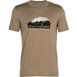 Icebreaker Merino Tech Lite Mountain Short Sleeve Crewe T-shirt - Flint