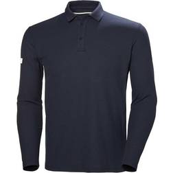 Helly Hansen Crewline Long Sleeve Polo Shirt - Navy