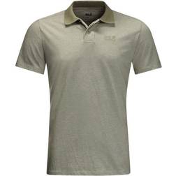 Jack Wolfskin Pique Polo Shirt - Khaki