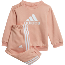 Adidas Infant Badge of Sport Jogger Set - Ambient Blush/White (H28836)
