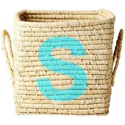 Rice Raffia Square Basket S