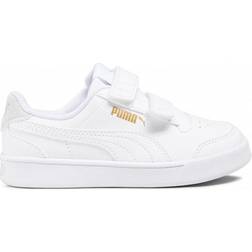 Puma Kid's Shuffle PS - White/White/Gray/Gold