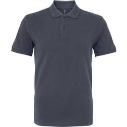 ASQUITH & FOX Organic Classic Fit Polo Shirt - Graphite