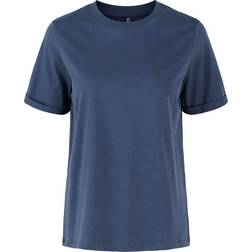 Pieces Ria Solid T-shirt - Ombre Blue