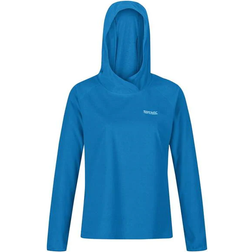 Regatta Women's Montes Lightweight Overhead Hoody - Blue Aster White