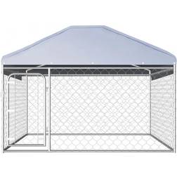 vidaXL Outdoor Dog Kennel with Roof 200x200x135cm