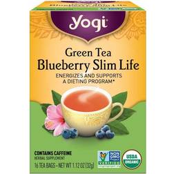 Yogi Green Tea Blueberry Slim Life 1.129oz 16