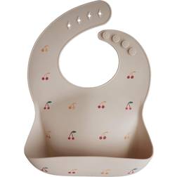 Mushie Silicone Baby Bib Cherries