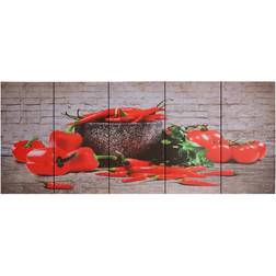 vidaXL Peppers Veggdekorasjon 150x60cm
