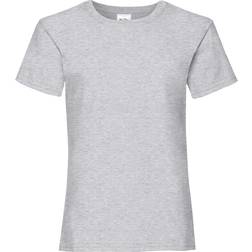 Fruit of the Loom Girl's Valueweight T-shirt 2-pack - Heather Grey