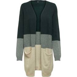 Only Queen Long Knitted Cardigan - Green/June Bug