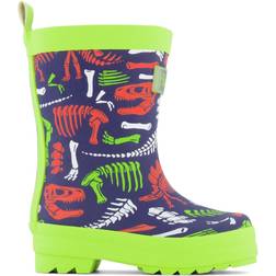 Hatley Dino Fossils Matte Rain Boots - Blue