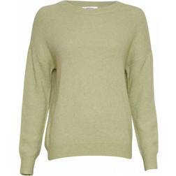 Moss Copenhagen Femme Mohair O Pullover - Reseda