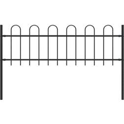 vidaXL Garden Fence with Hoop Top 66.9x23.6"