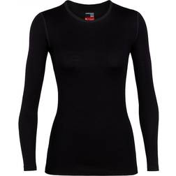 Icebreaker Merino 260 Tech Long Sleeve Crewe Thermal Top Women - Black