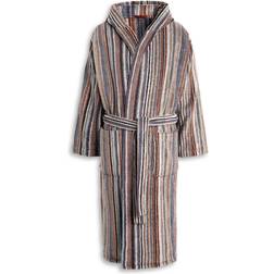 Missoni Home Jazz hooded Bathrobe - Brown / Purple