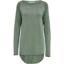 Only Long Knitted Sweater - Green/Chinois Green