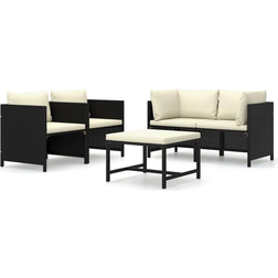 vidaXL 3059780 Lounge-Set, 1 Bord inkl. 4 Soffor