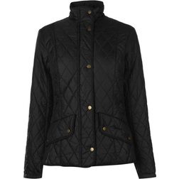 Barbour Flyweight Cavalry Quilted Jacket - Black/Stone