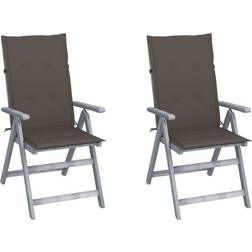 vidaXL 3064706 2-pack Garden Dining Chair