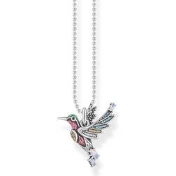 Thomas Sabo Hummingbird Necklace - Silver/Multicolour