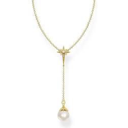 Thomas Sabo Star Necklace - Gold/Transparent/Pearl