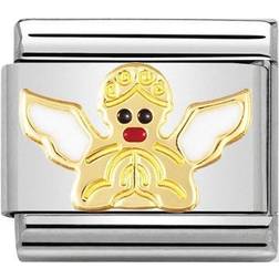 Nomination Composable Classic Link Angel Charm - Silver/Gold/White