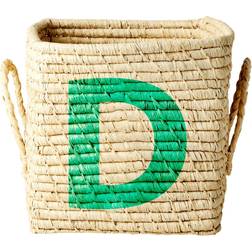 Rice Raffia Square Basket D