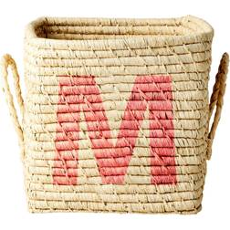 Rice Raffia Square Basket M