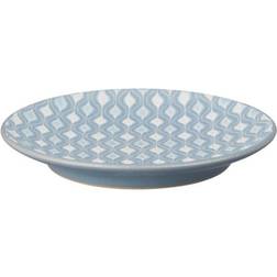 Denby Impression Blue Hourglass Dessert Plate 17cm