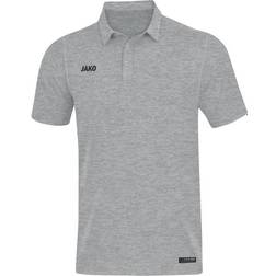 JAKO Premium Basics Polo Shirt Unisex - Light Grey Melange