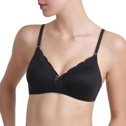 Maidenform Comfy Soft Full Coverage Wireless Bra - Black/Body Beige