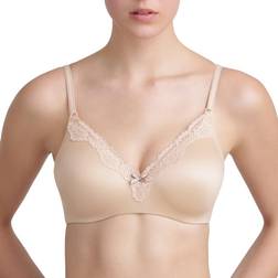 Maidenform Comfy Soft Full Coverage Wireless Bra - Latte Lift/Black