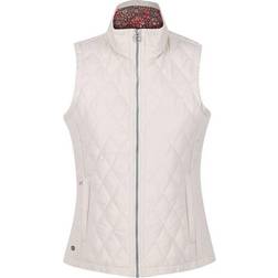 Regatta Women's Charna Insulated Diamond Quilted Bodywarmer - Light Vanilla/Ditsy