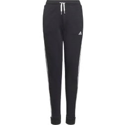 Adidas Girl's Essentials 3-Stripes French Terry Joggers - Black/White (GS2199)