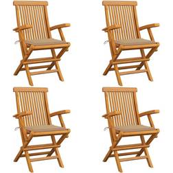 vidaXL 3065620 4-pack Garden Dining Chair