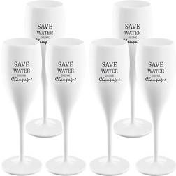 Koziol Cheers Save Water Drink Champagneglass 6st