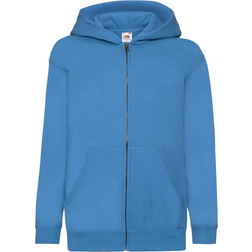 Fruit of the Loom Kid's Hooded Sweatshirt Jacket - Azure Blue