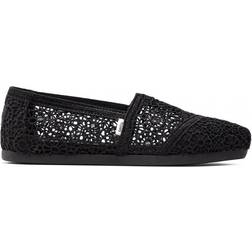 Toms Crochet Alpargata - Black