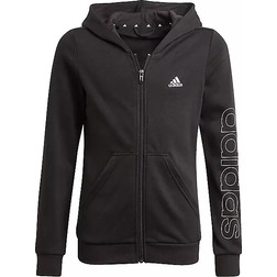 Adidas Junior Essentials Full-zip Hoodie - Black/White (GN4050)